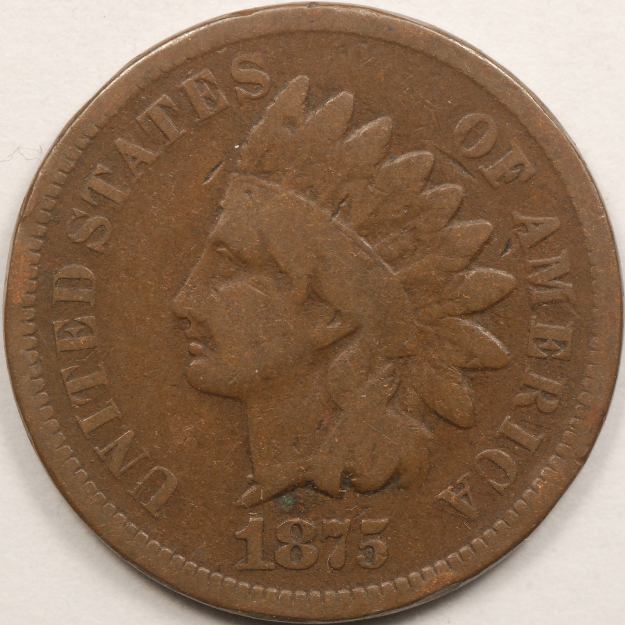 1875 INDIAN HEAD CENTS